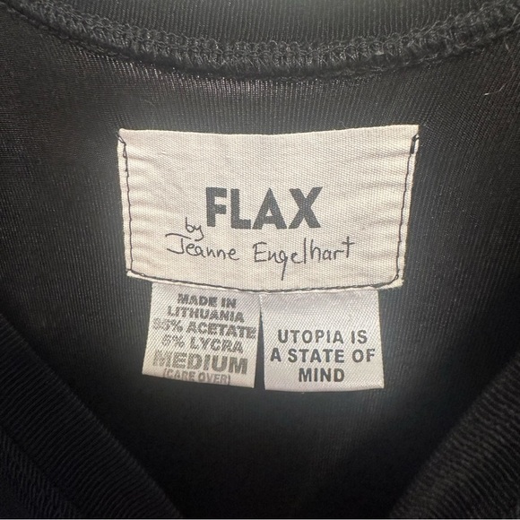 Flax by Jeanne Engelhart Slinky Stretch Acetate Sleeveless Maxi Dress Medium - Picture 3 of 3